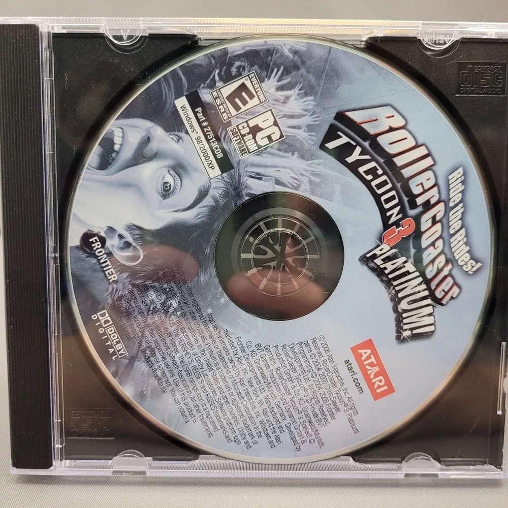 RollerCoaster Tycoon 3 Platinum by Atari (PC CD-ROM, 2006)